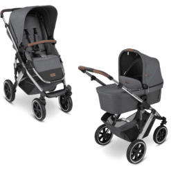 ABC DESIGN Poussette Duo Combinée 2en1 Salsa 4 Air Asphalt Collection 2023
