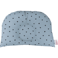 BabyDorm® Coussin Pour Poussette BuggyDorm Paulchen Bleu Clair Coeurs Bleus