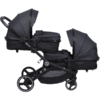 BabyGO Poussette Double Inline Twinner Grey