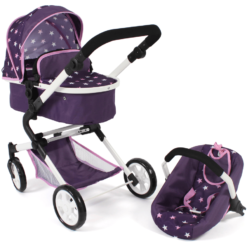 BAYER CHIC 2000 Poussette De Poupée Combinée LIA Stars Violet