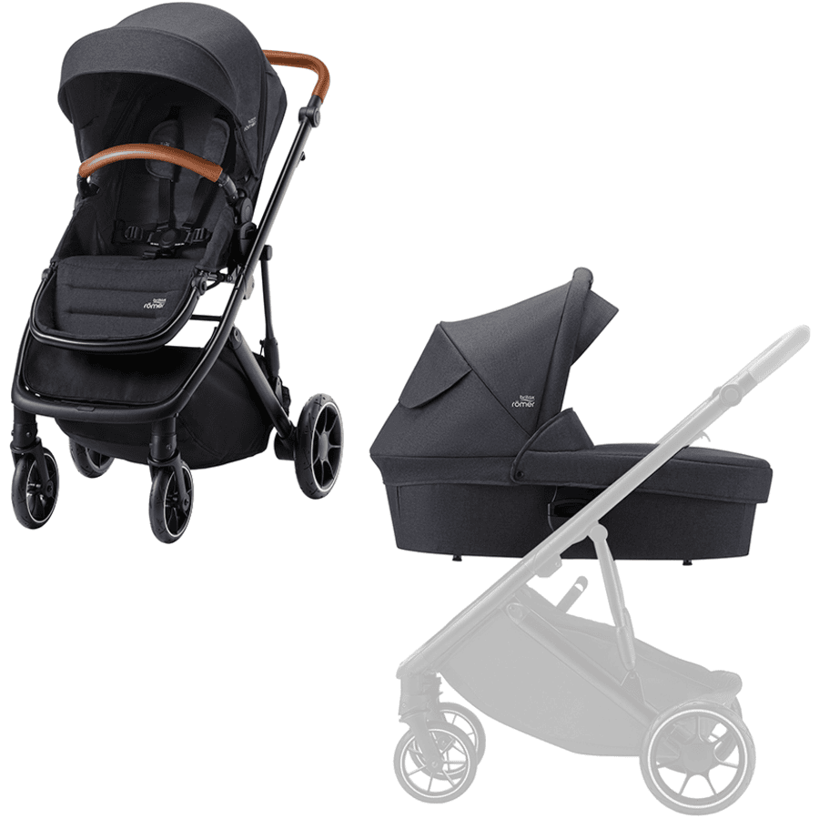 Britax Römer Poussette Duo Combinée 2en1 Strider M Habillage Pluie Black Shadow 1 Britax Römer Poussette Duo Combinée 2en1 Strider M Habillage Pluie Black Shadow