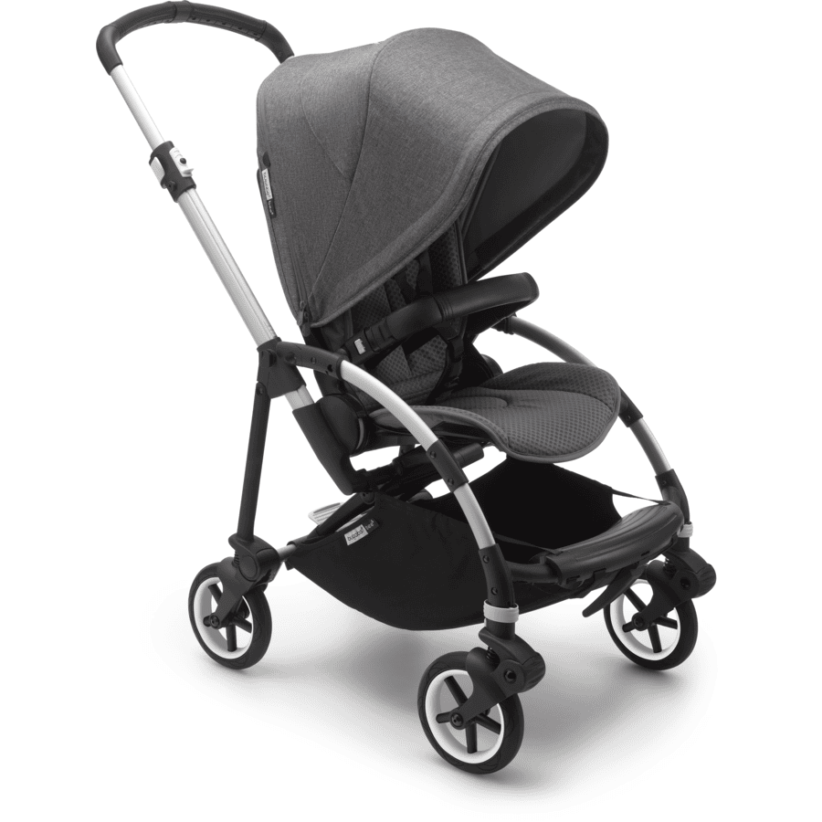 Bugaboo Poussette Bee 6 Classique Complète Châssis Alu/habillage Grey Melange 1 Bugaboo Poussette Bee 6 Classique Complète Châssis Alu/habillage Grey Melange
