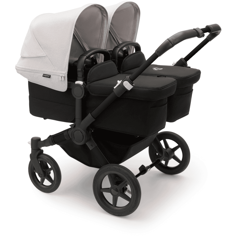 Bugaboo Poussette Double Côte à Côte Donkey 5 Twin Complète Black/Misty White 1 Bugaboo Poussette Double Côte à Côte Donkey 5 Twin Complète Black/Misty White
