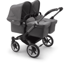 Bugaboo Poussette Double Côte à Côte Donkey 5 Twin Complète Graphite/Grey Melange