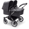 Bugaboo Poussette Double Côte à Côte Donkey 5 Twin Complète Graphite/Stormy Blue