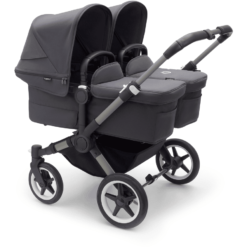 Bugaboo Poussette Double Côte à Côte Donkey 5 Twin Complète Graphite/Stormy Blue