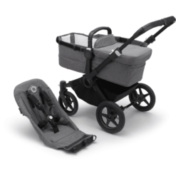 Bugaboo Poussette Duo Combinée 2en1 Donkey 5 Base Black/Grey Melange