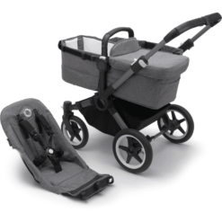 Bugaboo Poussette Duo Combinée 2en1 Donkey 5 Base Graphite/Grey Melange
