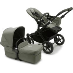 Bugaboo Poussette Duo Combinée 2en1 Donkey 5 Mono Complete Black/Forest Green