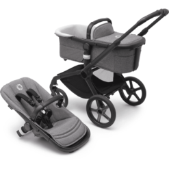 Bugaboo Poussette Duo Combinée 2en1 Fox 5 Base Black/Grey Melange