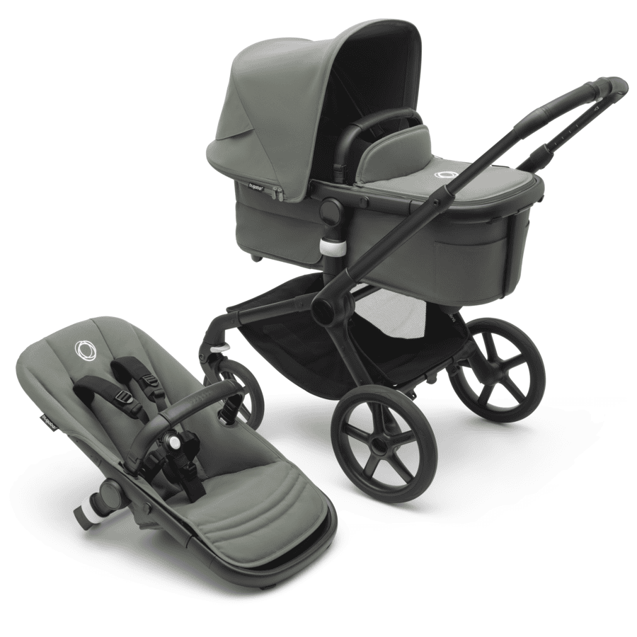 Bugaboo Poussette Duo Combinée 2en1 Fox 5 Siège Black/Forest Green 1 Bugaboo Poussette Duo Combinée 2en1 Fox 5 Siège Black/Forest Green