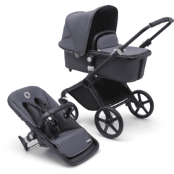 Bugaboo Poussette Duo Combinée 2en1 Fox Cub Siège Black/Stormy Blue