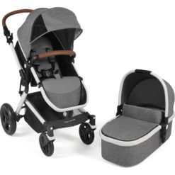 CHIC 4 BABY Poussette Duo Combinée 2en1 PASSO Melange Gris