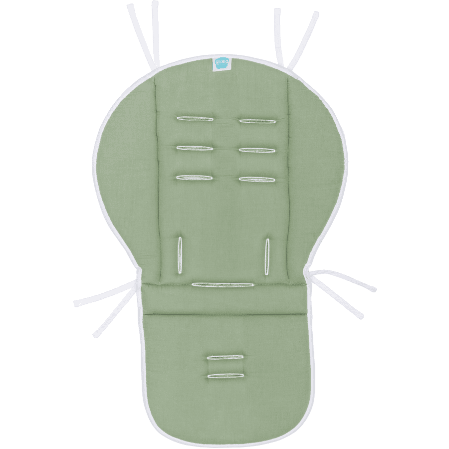 Fillikid Matelas D'assise De Poussette Réversible Mousseline Sauge 74x48 Cm 1 Fillikid Matelas D'assise De Poussette Réversible Mousseline Sauge 74x48 Cm