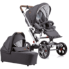 GESSLEIN Poussette Duo Combinée 2en1 F10 Air+, Anthracite/motifs