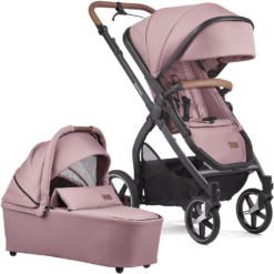 GESSLEIN Poussette Duo Combinée 2en1 FX4 Life, Rose