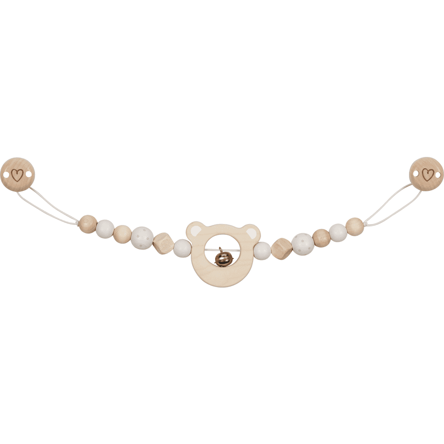 Goki Chaîne De Poussette Tête D'ours Avec Clips 1 Goki Chaîne De Poussette Tête D'ours Avec Clips