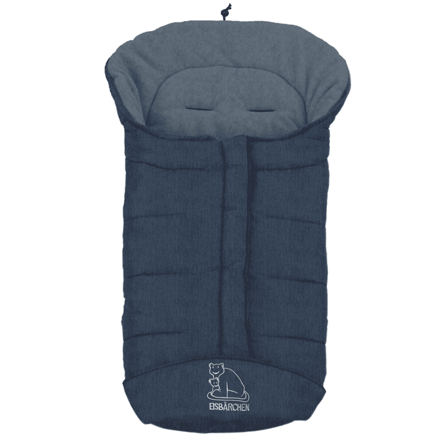 Heitmann Chancelière Pour Poussette Hiver Ourson Polaire, Mélange Bleu 1 Heitmann Chancelière Pour Poussette Hiver Ourson Polaire, Mélange Bleu