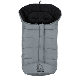 Heitmann Chancelière Pour Poussette Universelle Hiver Ourson Polaire, Mélange Gris Clair