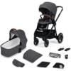 Kinderkraft Poussette Duo Combinée 2en1 EVERYDAY Dark Grey Black Frame
