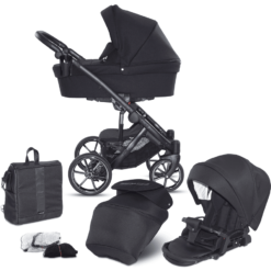Knorr-baby Poussette Duo Combinée 2en1 Saipan 12 Pièces Noir Nuit