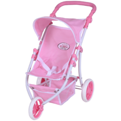 Knorr Toys® Knorr® Toys Poussette 3 Roues Pour Poupée Jogger Lio Princess White Rose