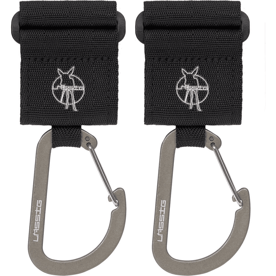 LÄSSIG Mousquetons Pour Poussette Noir Lot De 2 1 LÄSSIG Mousquetons Pour Poussette Noir Lot De 2