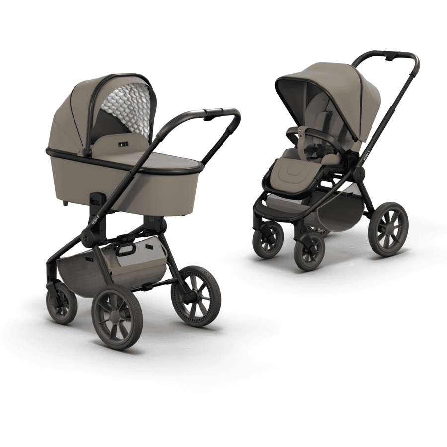 MOON Poussette Duo Combinée 2en1 Resea S Basic Mud 1 MOON Poussette Duo Combinée 2en1 Resea S Basic Mud