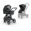 MOON Poussette Duo Combinée 2en1 Rocca Edition Plus Black Chrome Anthracite