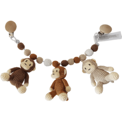 NatureZoo Of Denmark Chaîne De Poussette à Crochet Bande Singes
