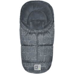 Odenwälder Chancelière De Poussette Universelle Hiver Levi Fashion Letters BabyNest Silver-grey