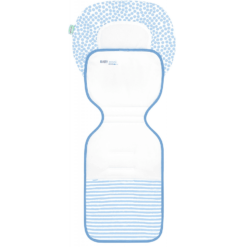 Odenwälder Matelas De Poussette été Ergonomique Babycool Stripes Bleu