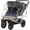 Playshoes Habillage Pluie Pour Poussette Double Universelle Transparente
