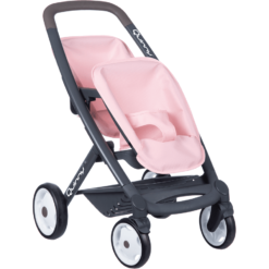 Smoby Poussette Pour Poupée Double Quinny Rose/gris